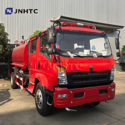 Produsen HOWO 4x2 5000L Tangki air Truk pemadam kebakaran Peralatan pemadam kebakaran Truk kendaraan pemadam kebakaran