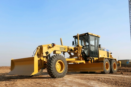 140 Kw Kekuatan Mesin Konstruksi Berat Caterpillar Sem Motor Grader