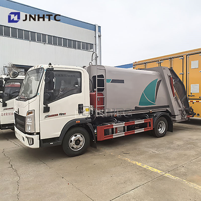High Speed Baru HOWO 6 Roda 5-15cbm Trash Bin Membersihkan Truk Sampah