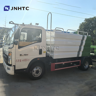 HOWO Mini 3000L Water Truck dengan Fog Cannon Multifunctional Dust Suppression Truck untuk Pertambangan