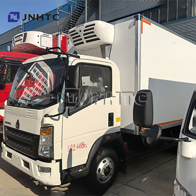 HOWO 6 Roda Truk Pendinginan Truk Pendinginan Kecil Es Krim Transportasi Freezer Van Truk Dijual