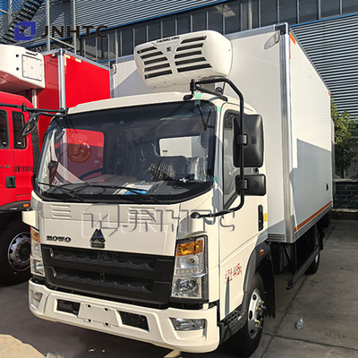 HOWO 6 Roda Truk Pendinginan Truk Pendinginan Kecil Es Krim Transportasi Freezer Van Truk Dijual