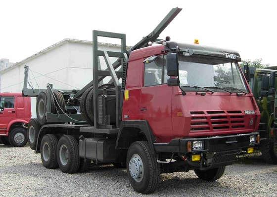 Truk Tangki Semen / Volume Dump Truck Sinotruk Logging Transporter Truck