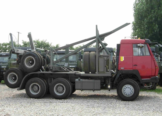 Truk Tangki Semen / Volume Dump Truck Sinotruk Logging Transporter Truck