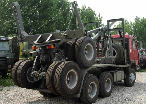 Truk Tangki Semen / Volume Dump Truck Sinotruk Logging Transporter Truck