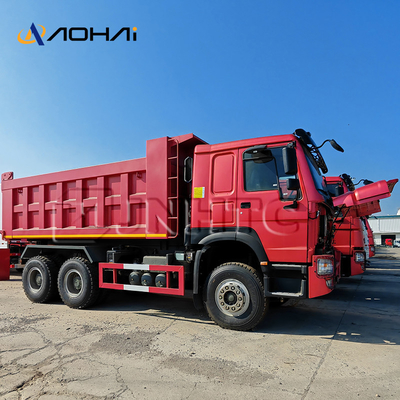 Kualitas tinggi HOWO Tipper Truck 6x4 Mengemudi 340 Hp 10 Roda Diesel Dump Truck