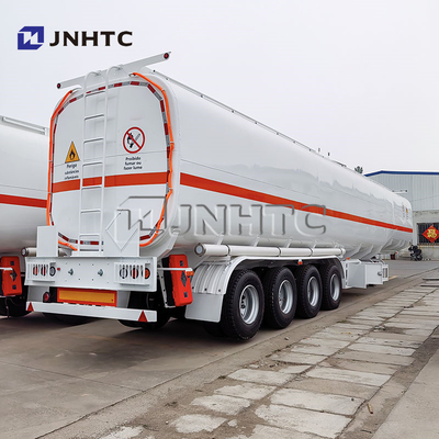 4 poros 75000L besi baja tangki bahan bakar Semi Triler untuk dijual