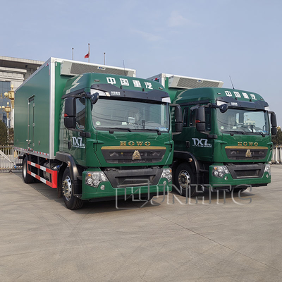 Harga yang baik Aumark HOWO TX7 6x4 Truk Pendinginan Diesel Beban Pendinginan ringan Kontainer 1-6Ton Freezer Truk Pendinginan