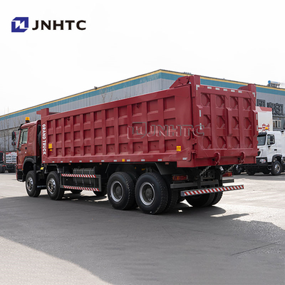 Kondisi bagus truk baru Howo 8x4 40 meter kubik 12 roda 430hp truk pengguling untuk dijual