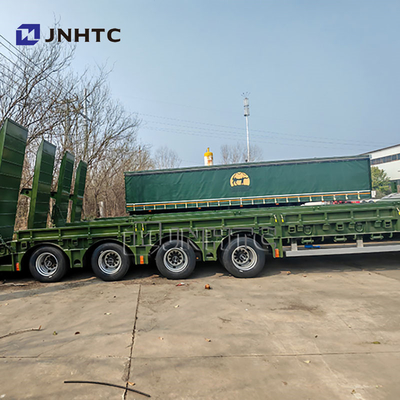 4 Axles Heavy Duty Hydraulic Gooseneck Lowboy Lowbed Semi Trailer Truk Truk Truk