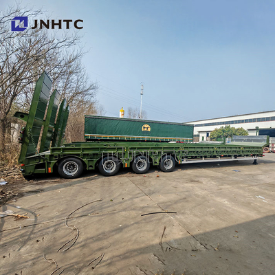 4 Axles Heavy Duty Hydraulic Gooseneck Lowboy Lowbed Semi Trailer Truk Truk Truk