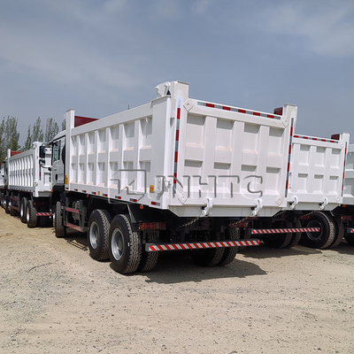 Sinotruk HOWO TX 371HP Diesel Dump Truck 10 Roda 6X4 Transmisi Manual Mesin Weichai Euro 2 Tipper