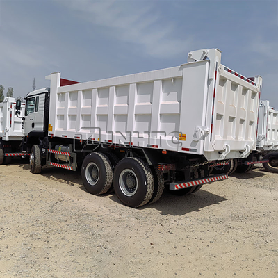 Sinotruk HOWO TX 371HP Diesel Dump Truck 10 Roda 6X4 Transmisi Manual Mesin Weichai Euro 2 Tipper