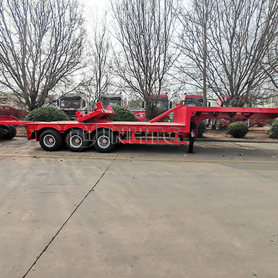 Trailer Lowboy Axle 60 Ton 4 Axles Steel Truck Trailer Low Bed Truck Trailer