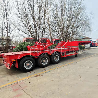 Trailer Lowboy Axle 60 Ton 4 Axles Steel Truck Trailer Low Bed Truck Trailer
