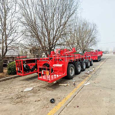 Trailer Lowboy Axle 60 Ton 4 Axles Steel Truck Trailer Low Bed Truck Trailer