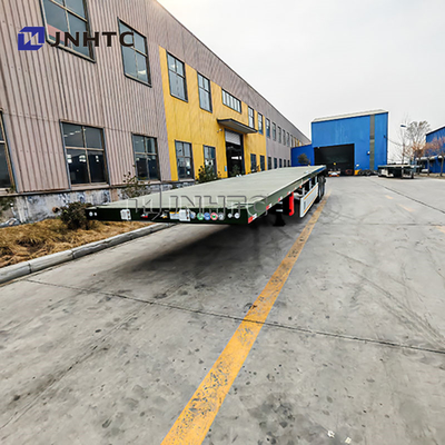 3 poros 40tons flatbed Semi Trailer 20ft 40ft Kontainer