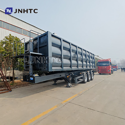 Dump Semi-trailer 40 Ton 50 Ton Truk 3 Axle Hydraulic Mining Trailer Untuk Pelanggan Opsional