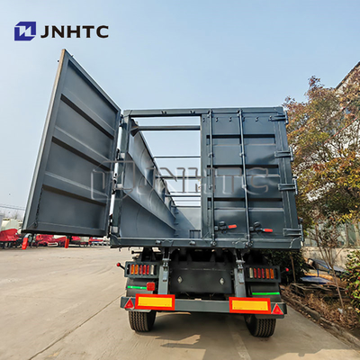 Dump Semi-trailer 40 Ton 50 Ton Truk 3 Axle Hydraulic Mining Trailer Untuk Pelanggan Opsional