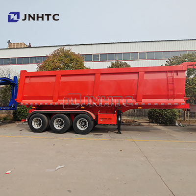Trailer 3 Axle Semi Trailer untuk Pengangkutan Limbah Konstruksi / Pasir