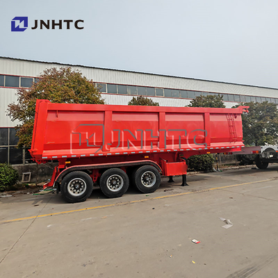 Trailer 3 Axle Semi Trailer untuk Pengangkutan Limbah Konstruksi / Pasir