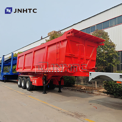Trailer 3 Axle Semi Trailer untuk Pengangkutan Limbah Konstruksi / Pasir