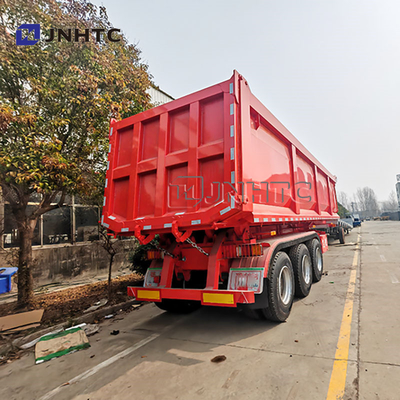 Trailer 3 Axle Semi Trailer untuk Pengangkutan Limbah Konstruksi / Pasir