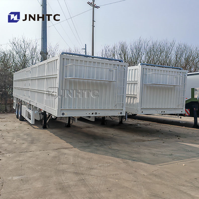 2axis 3axis 20Ton-40Ton Kargo Box Semi Trailer dengan 40ft-45ft Sidewall Fence Transport