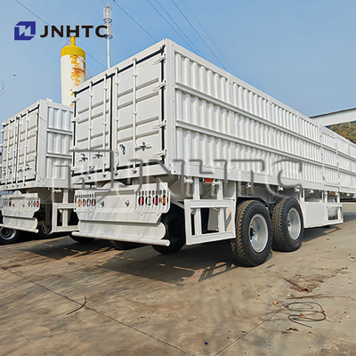 2axis 3axis 20Ton-40Ton Kargo Box Semi Trailer dengan 40ft-45ft Sidewall Fence Transport