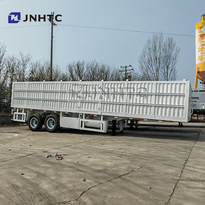 2axis 3axis 20Ton-40Ton Kargo Box Semi Trailer dengan 40ft-45ft Sidewall Fence Transport