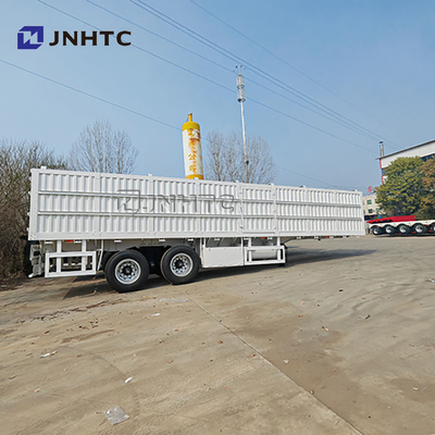 2axis 3axis 20Ton-40Ton Kargo Box Semi Trailer dengan 40ft-45ft Sidewall Fence Transport