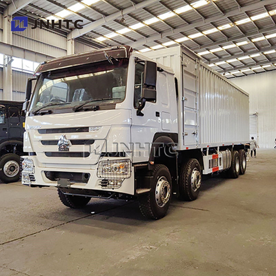 25Ton Howo Truk 8*4 Van Truk Diesel Transmisi manual Kontainer tebal Kotak Truk kargo