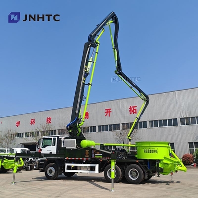Sinotruk Heavy 47m 6X4 Mounted Concrete Pump Truck Dengan Hydraulic Disc Mixer