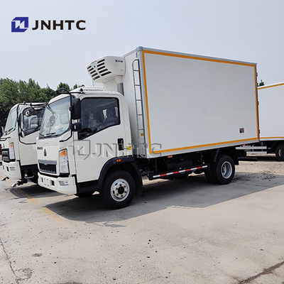 Sinotruk 4x2 Truk Kulkas 5 Ton Truk Pendingin Freezer Untuk Pengangkutan Ikan Hidup