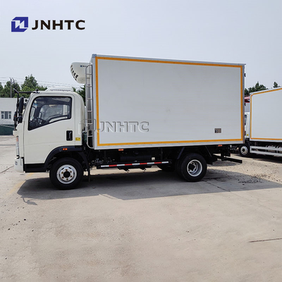 Sinotruk 4x2 Truk Kulkas 5 Ton Truk Pendingin Freezer Untuk Pengangkutan Ikan Hidup