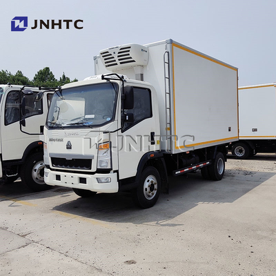 Sinotruk 4x2 Truk Kulkas 5 Ton Truk Pendingin Freezer Untuk Pengangkutan Ikan Hidup