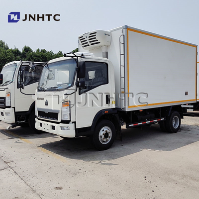 Sinotruk 4x2 Truk Kulkas 5 Ton Truk Pendingin Freezer Untuk Pengangkutan Ikan Hidup