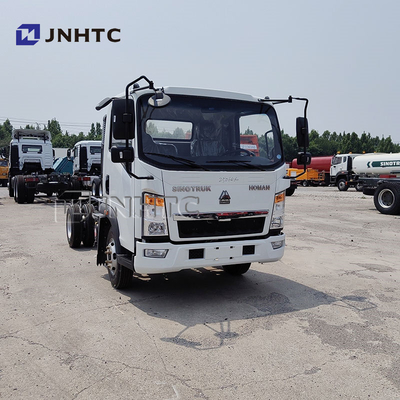 Sinotruck Howo 4x2 5 Ton 8 Ton Kargo Ringan / Truk Dump Chassis Bahan bakar Diesel Euro 2 Emisi Kemudi Kiri