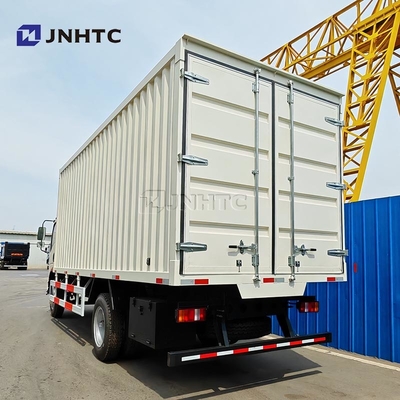 Merek Baru Howo 4X2 8ton Light Van Container Cargo Truck