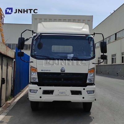 Merek Baru Howo 4X2 8ton Light Van Container Cargo Truck