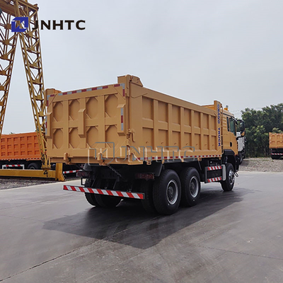 Truk Tipper Pengangkut Pasir Tanah Batu HOWO TX 12 Roda 35 Ton untuk Pengangkutan Barang Tambang