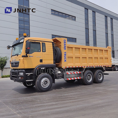 Truk Tipper Pengangkut Pasir Tanah Batu HOWO TX 12 Roda 35 Ton untuk Pengangkutan Barang Tambang