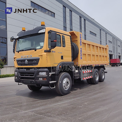 Truk Tipper Pengangkut Pasir Tanah Batu HOWO TX 12 Roda 35 Ton untuk Pengangkutan Barang Tambang