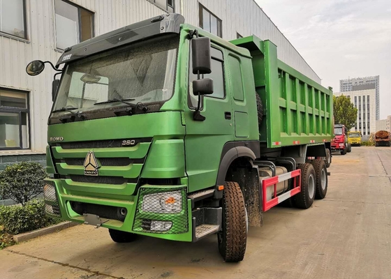 Dump Tambang Penambangan Hijau / Dump Truck Heavy Steel Struktur Berbingkai