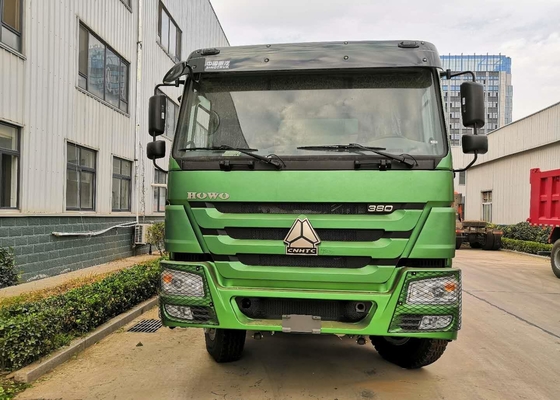 Dump Tambang Penambangan Hijau / Dump Truck Heavy Steel Struktur Berbingkai