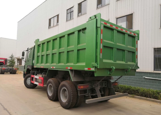 Dump Tambang Penambangan Hijau / Dump Truck Heavy Steel Struktur Berbingkai