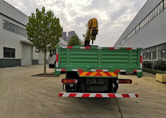 Mobile Low Bed Truck Dipasang Lurus Arm Crane 8x4 Dengan 15 Ton, Swing Arm Crane