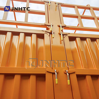 5 Axle Fence Semi Trailer Bulk Cargo Transport Semi Trailer Truck untuk dijual