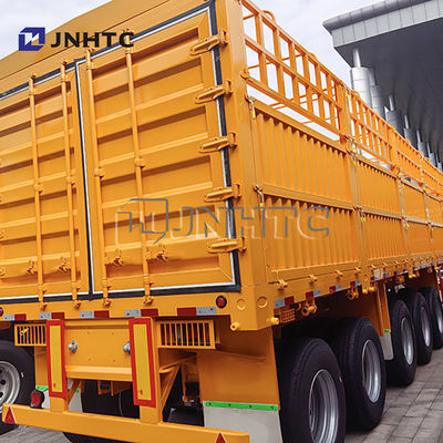 5 Axle Fence Semi Trailer Bulk Cargo Transport Semi Trailer Truck untuk dijual