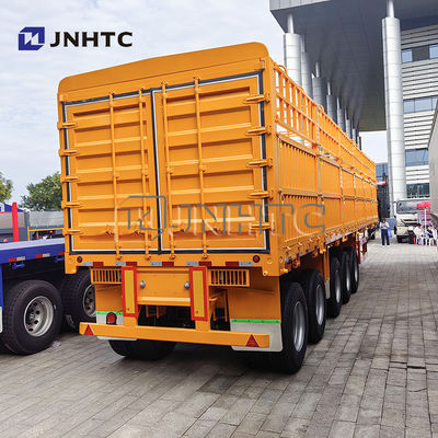 5 Axle Fence Semi Trailer Bulk Cargo Transport Semi Trailer Truck untuk dijual